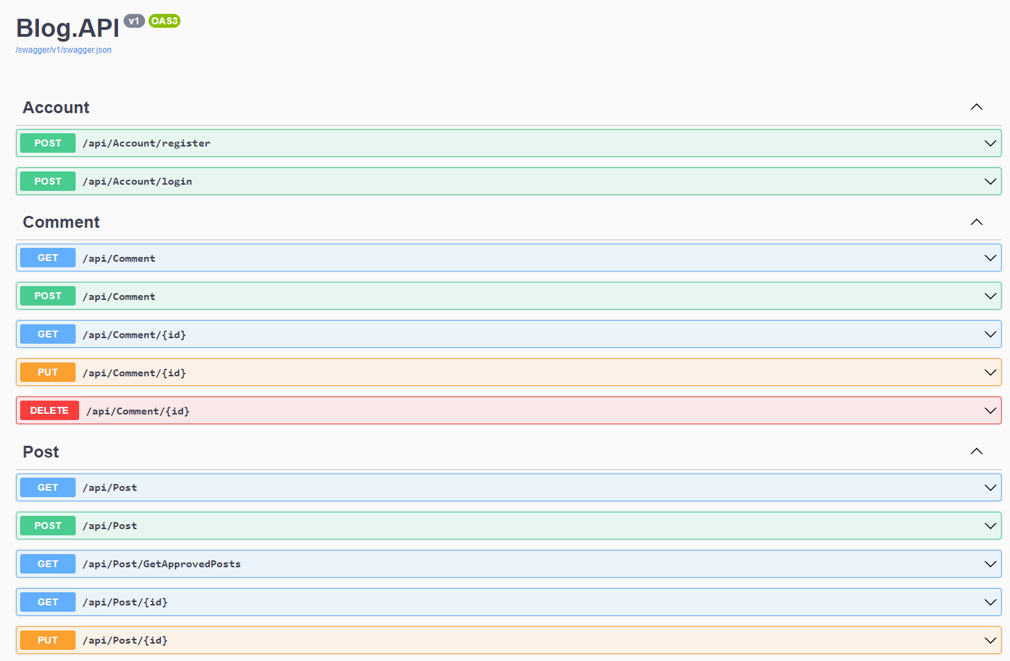 Blog .NET Core